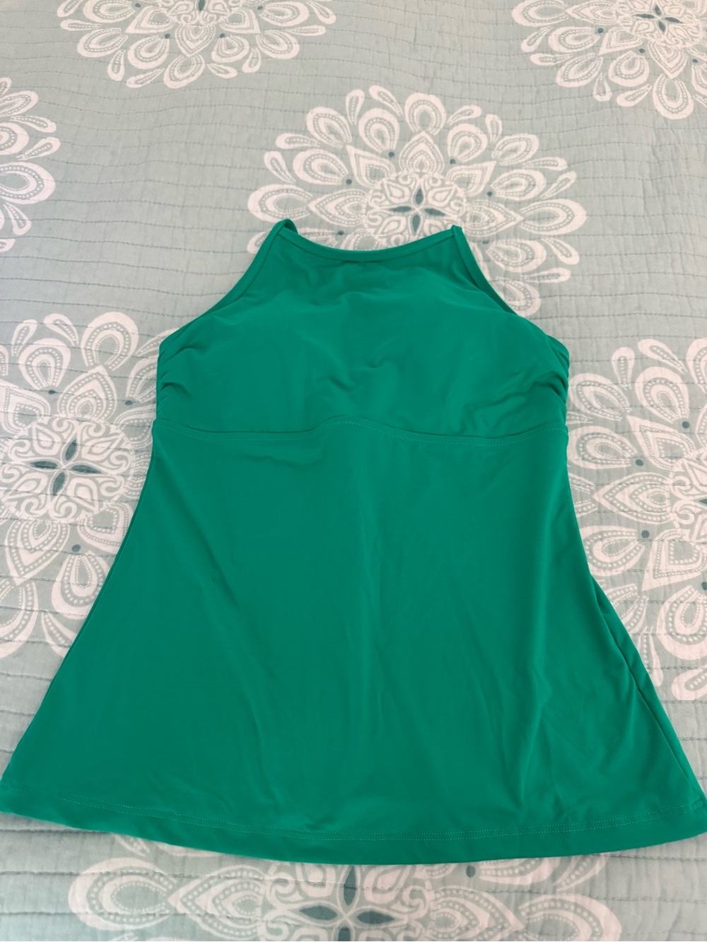 Athleta Emerald Green Halter-Style Active Tankini